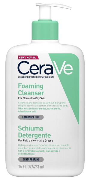 CERAVE SCHIUMA DETERGENTE VISO 473 ML - Farmacia Del Monaco