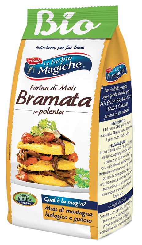 IPAFOOD LE FARINE MAGICHE FARINA DI MAIS GIALLA BRAMATA PER POLENTA 400 G - Farmacia Del Monaco