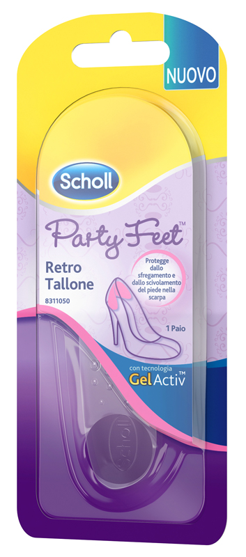 PLANTARE ORTOPEDICO PER RETRO TALLONE PARTY FEET SCHOLL GEL ACTIV 1 PAIO - Farmacia Del Monaco