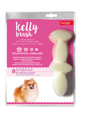 KELLY BRUSH SPUGNETTA ABRASIVA PER CANI DI TAGLIA PICCOLA 16 PEZZI - Farmacia Del Monaco