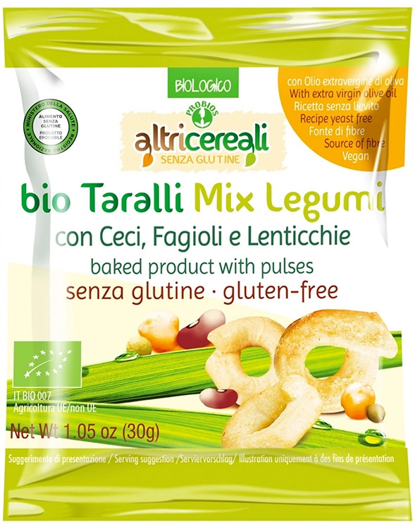 ALTRICEREALI TARALLI MIX LEGUMI 30 G - Farmacia Del Monaco
