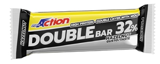 PROACTION DOUBLE BAR 32% NOCCIOLA CARAMELLO 60 G - Farmacia Del Monaco