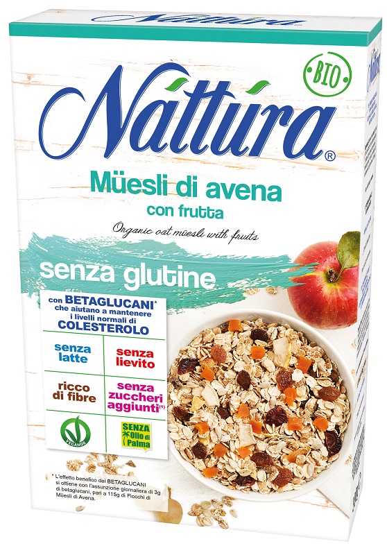 NATTURA MUESLI DI AVENA CON FRUTTA 300 G - Farmacia Del Monaco
