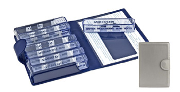 PORTAPILLOLE SETTIMANALE MEDIDOS SILVER APERTURA/CHIUSA IN VELCRO 10,5X15,5X2,5 CM - Farmacia Del Monaco