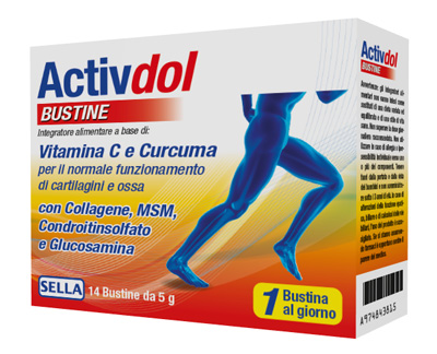 ACTIVDOL CARTILAGINI E ARTICOLAZIONI 14 BUSTINE DA 5 G - Farmacia Del Monaco