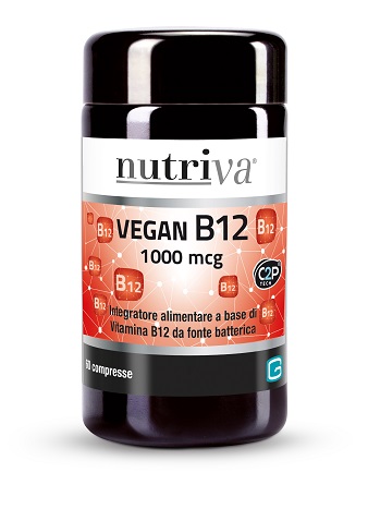 NUTRIVA VEGAN B12 60 COMPRESSE 1000MCG - Farmacia Del Monaco