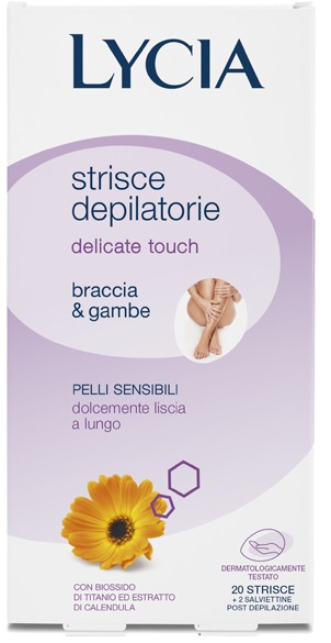 LYCIA 20 STRISCE BRACCIA/GAMBE PELLI DELICATE 12 PEZZI - Farmacia Del Monaco