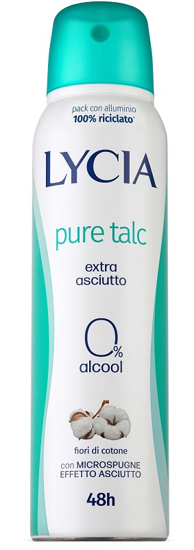 LYCIA SPRAY PURE TALC 150 ML - Farmacia Del Monaco