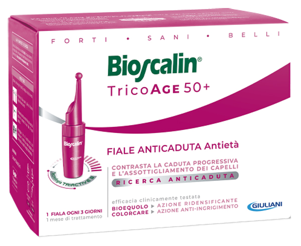 BIOSCALIN TRICOAGE 50+ 20 FIALE ANTICADUTA ANTIETA' DOPPIA TAGLIO PREZZO - Farmacia Del Monaco