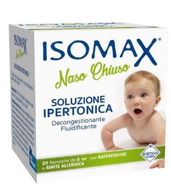 SOLUZIONE IPERTONICA ISOMAX NASO CHIUSO 20 FLACONCINI DA 5 ML - Farmacia Del Monaco