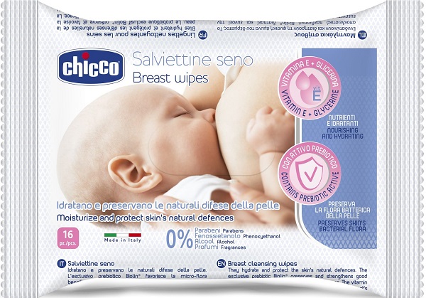 CHICCO SALVIETTE DETERGENTI PER IL SENO 16 PEZZI - Farmacia Del Monaco