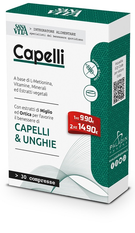 SANAVITA CAPELLI 30 COMPRESSE - Farmacia Del Monaco