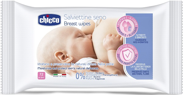 CHICCO SALVIETTE DETERGENTI PER IL SENO 72 PEZZI - Farmacia Del Monaco