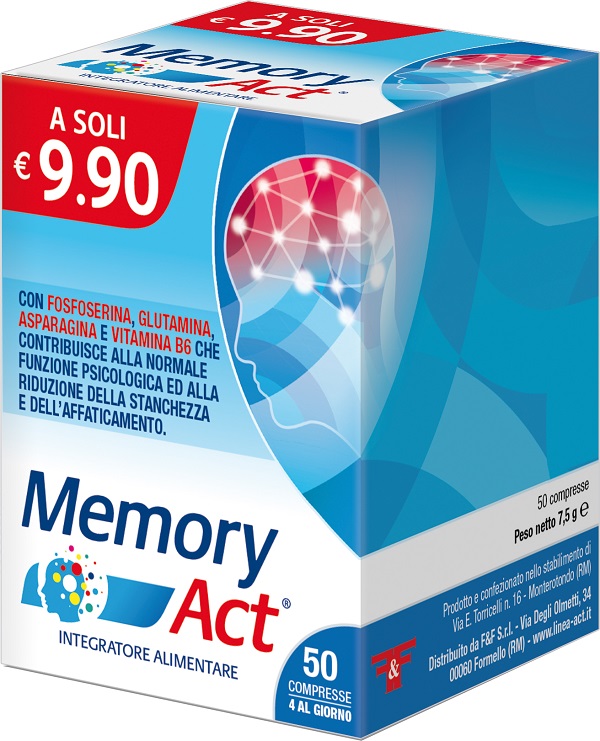 MEMORY ACT 50 COMPRESSE - Farmacia Del Monaco