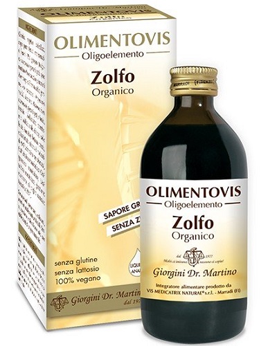 ZOLFO ORGANICO OLIMENTOVIS 200 ML - Farmacia Del Monaco