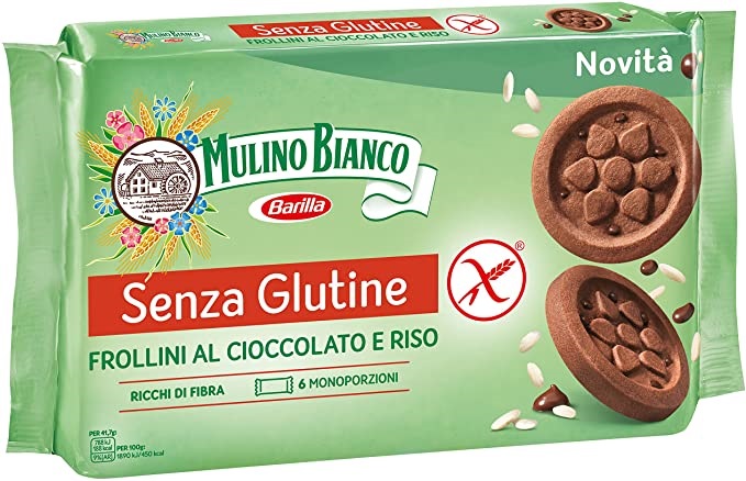 MULINO BIANCO SENZA GLUTINE FROLLINI AL CIOCCOLATO E RISO 6 MONOPORZIONI DA 41,66 G - Farmacia Del Monaco