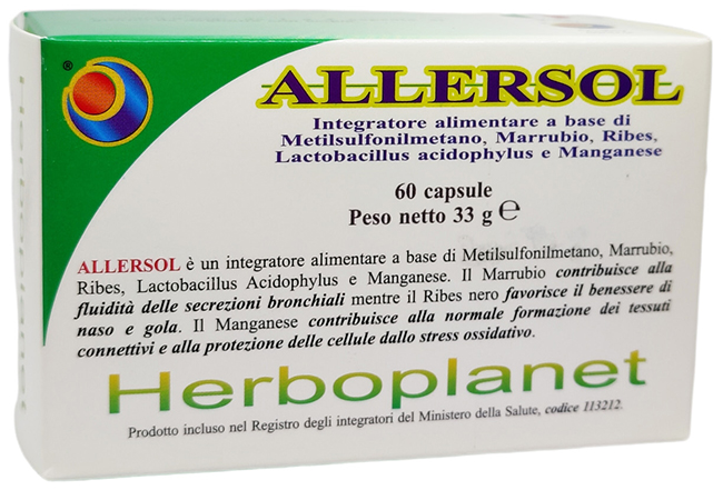 ALLERSOL 60 CAPSULE - Farmacia Del Monaco