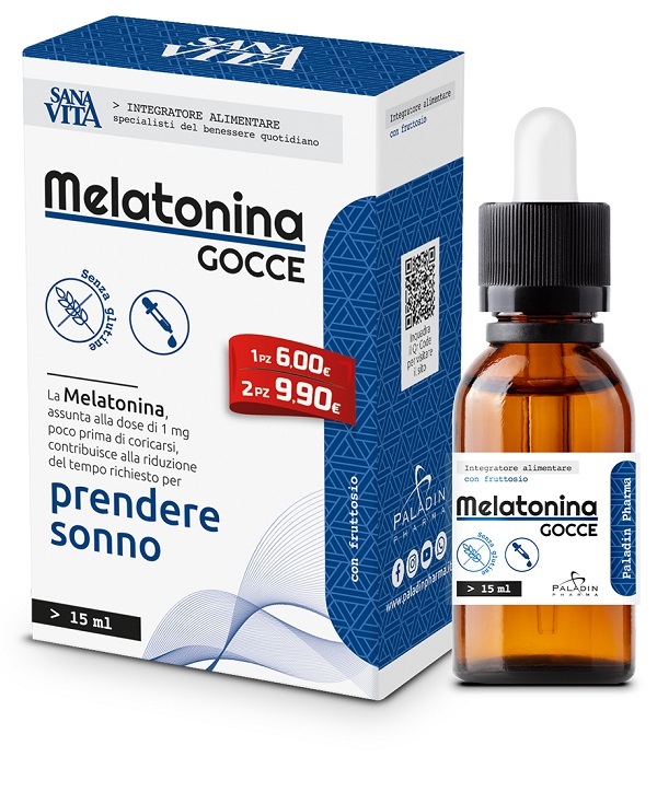 SANAVITA MELATONINA GOCCE 15 ML - Farmacia Del Monaco