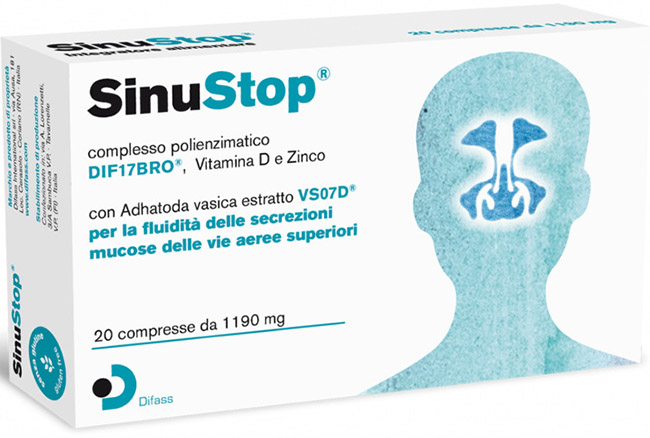 SINUSTOP 20 COMPRESSE DA 1190 MG - Farmacia Del Monaco