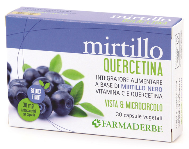 MIRTILLO QUERCETINA 30 CAPSULE VEGETALI - Farmacia Del Monaco