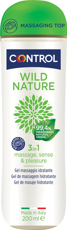 CONTROL WILD NATURE MASSAGE GEL MASSAGGIO 3 IN 1 200 ML - Farmacia Del Monaco