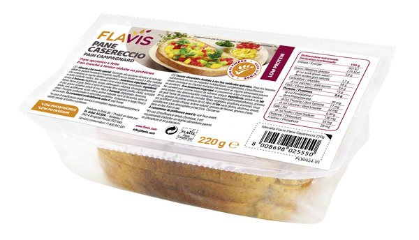 FLAVIS PANE CASERECCIO PANE APROTEICO A FETTE 220 G - Farmacia Del Monaco