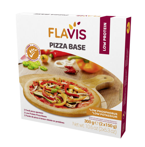 FLAVIS PIZZA BASE 2 FONDI PIZZA APROTEICI DA 150 G - Farmacia Del Monaco
