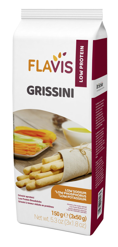 FLAVIS GRISSINI APROTEICI 3 PORZIONI DA 50 G - Farmacia Del Monaco