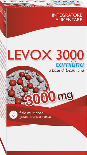 LEVOX 3000 CARNITINA 6 FLACONCINI DA 25 ML - Farmacia Del Monaco