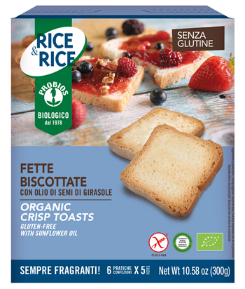 RICE&RICE FETTE BISCOTTATE CON OLIO DI SEMI DI GIRASOLE 300 G - Farmacia Del Monaco