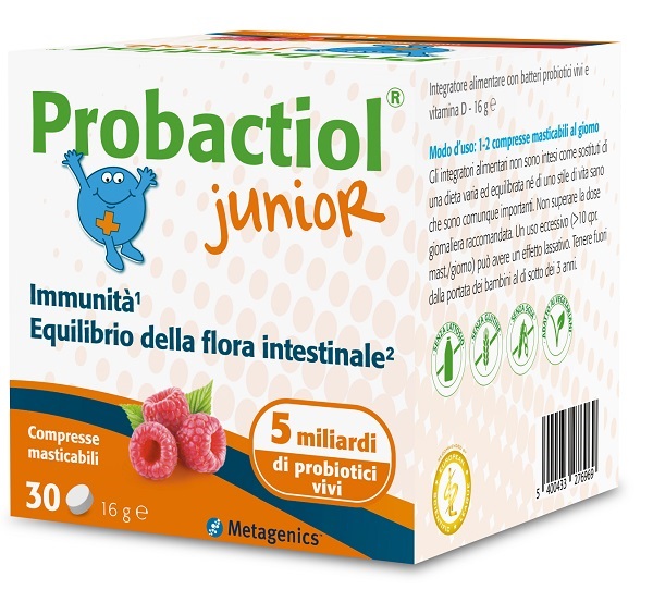 PROBACTIOL JUNIOR 30 COMPRESSE MASTICABILI NEW - Farmacia Del Monaco