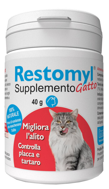 RESTOMYL SUPPLEMENTO GATTO FLACONCINO 40 G - Farmacia Del Monaco