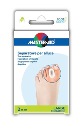 SEPARATORE DITA IN GEL MASTER-AID FOOTCARE PER ALLUCE LARGE 2 PEZZI D2 - Farmacia Del Monaco