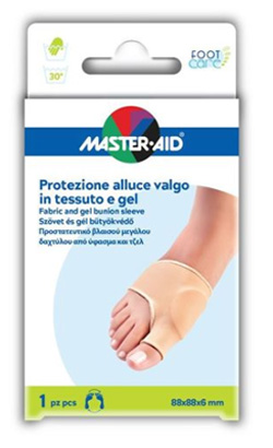 PROTEZIONE IN GEL E TESSUTO MASTER-AID FOOTCARE PER ALLUCE VALGO 1 PEZZO D5 - Farmacia Del Monaco