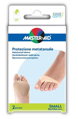 PROTEZIONE IN GEL E TESSUTO  MASTER-AID FOOTCARE PER METATARSO SMALL 2 PEZZI G2 - Farmacia Del Monaco