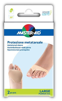 PROTEZIONE IN GEL E TESSUTO MASTER-AID FOOTCARE PER METATARSO LARGE 2 PEZZI G3 - Farmacia Del Monaco