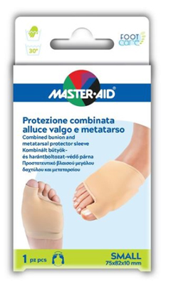 PROTEZIONE MASTER-AID FOOTCARE PER ALLUCE VALGO E METATARSO SMALL 1 PEZZO D7 - Farmacia Del Monaco