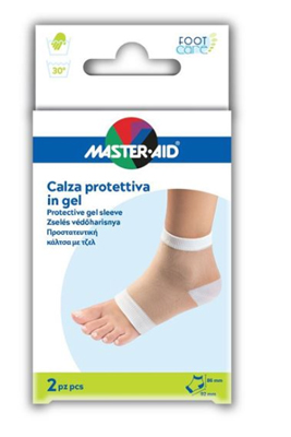 CALZA CON PROTEZIONE MASTER-AID FOOTCARE IDRATANTE IN GEL/TESSUTO PER TALLONI 2 PEZZI F1 - Farmacia Del Monaco