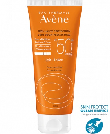 EAU THERMALE AVENE SOLARE LATTE SPF50+ 100 ML NUOVA FORMULA - Farmacia Del Monaco