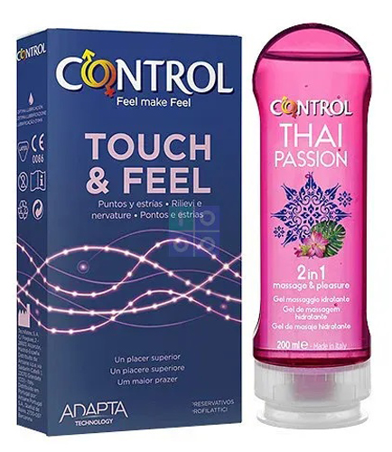 CONTROL KIT TOUCH FEEL GEL THAI PASSION - Farmacia Del Monaco