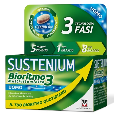 SUSTENIUM BIORITMO3 UOMO ADULTO 30 COMPRESSE - Farmacia Del Monaco