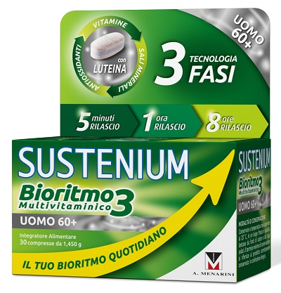 SUSTENIUM BIORITMO3 UOMO 60+ 30 COMPRESSE - Farmacia Del Monaco