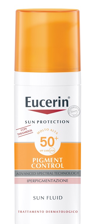 EUCERIN SUN PROTECTION SPF 50+ PIGMENT CONTROL SUN FLUID 50 ML - Farmacia Del Monaco