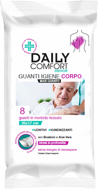 DAILY COMFORT SENIOR GUANTO DETERGENTE 8 PEZZI - Farmacia Del Monaco