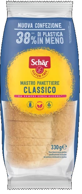 SCHAR CLASSICO DEL MASTRO PANETTIERE PANE BIANCO SENZA LATTOSIO 330 G - Farmacia Del Monaco