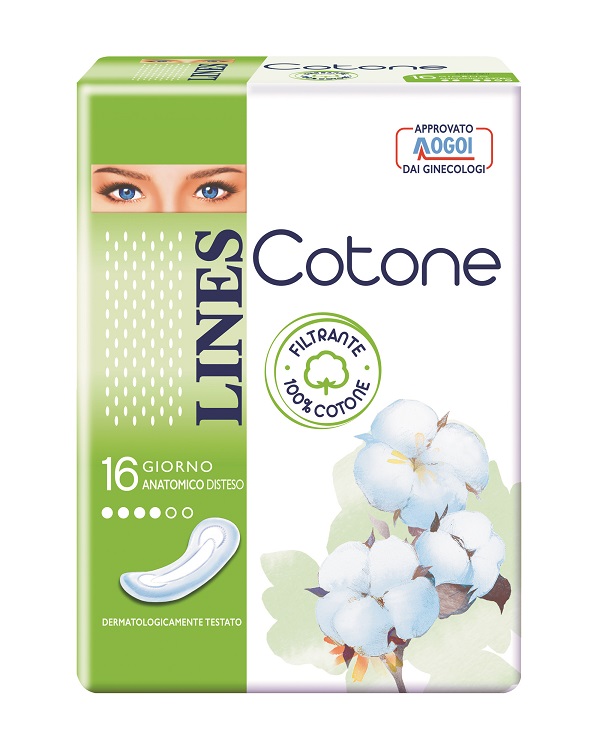 LINES COTONE NON ULTRA ANATOMICI DISTESI 16 PEZZI - Farmacia Del Monaco