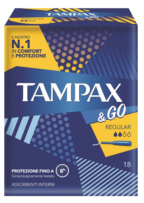 TAMPAX &GO REGULAR 18 PEZZI - Farmacia Del Monaco
