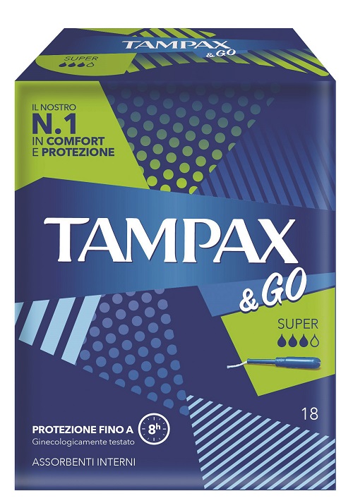TAMPAX &GO SUPER 18 PEZZI - Farmacia Del Monaco