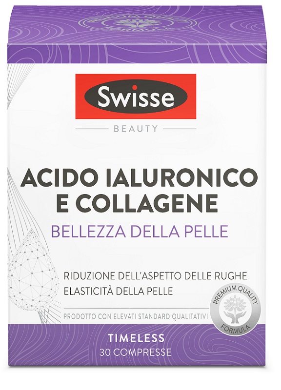 SWISSE ACIDO IALURONICO COLLAGENE BELLEZZA DELLA PELLE 30 COMPRESSE - Farmacia Del Monaco