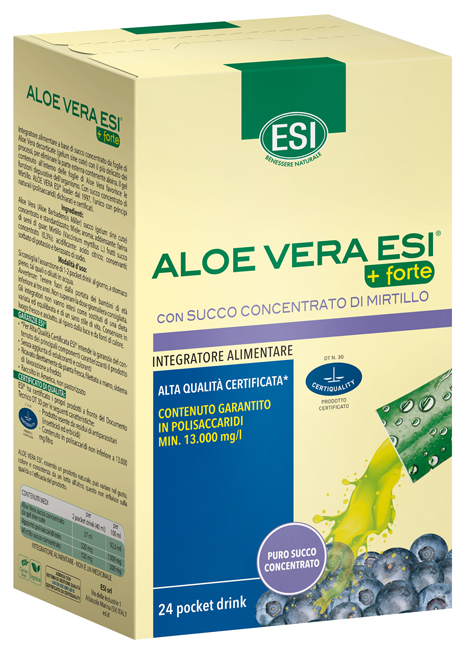 ESI ALOE VERA SUCCO + FORTE MIRTILLO 24 POCKET DRINK - Farmacia Del Monaco